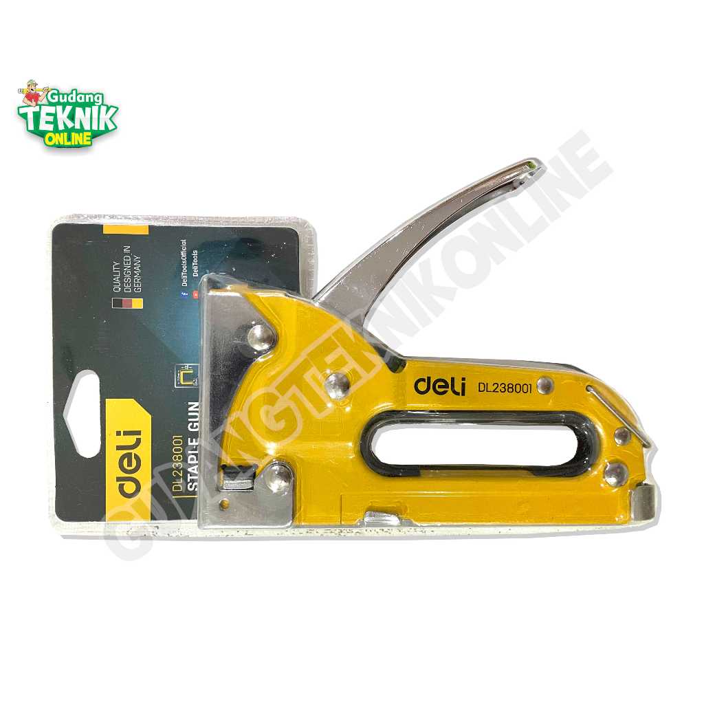 Jual Staples Gun Manual DELI EDL238001 4-8mm / Alat Staples Stapler ...