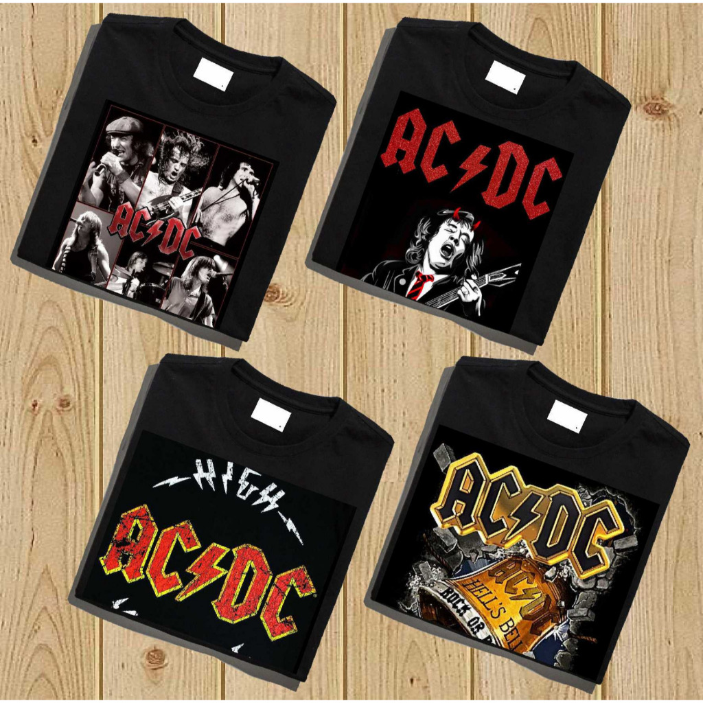 Jual PAKET HEMAT (100RB = 4 PCS KAOS ) Kaos Band AC/DC T-shirt ...
