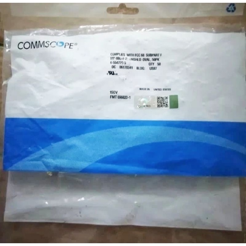 Jual Connector Rj45 Cat5 AMP (COMMSCOPE) Made In USA | Shopee Indonesia