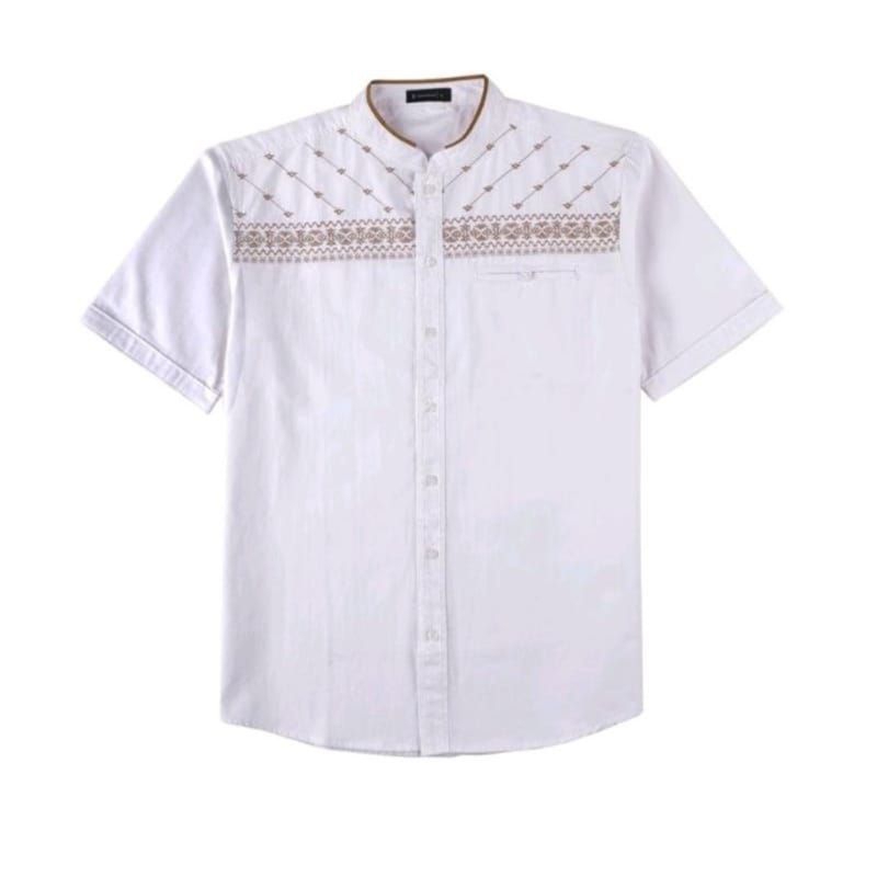 Rekomendasi Baju Koko Pria Dewasa Lengan Pendek Motif Bordir Modern untuk Gaya Kasual dan Lebaran