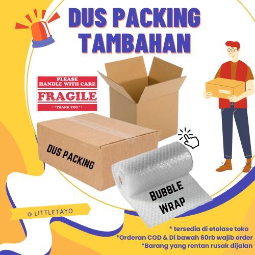 Jual DUS PACKING PAKING BOX PACKAGING TAMBAHAN KARDUS BUBLE WRAP ...