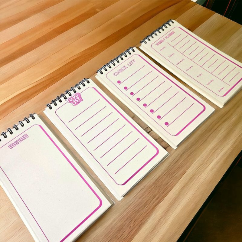 Jual (RING SPIRAL)BUKU NOTEBOOK / MEMO / AGENDA / TO DO LIST TUGAS ...