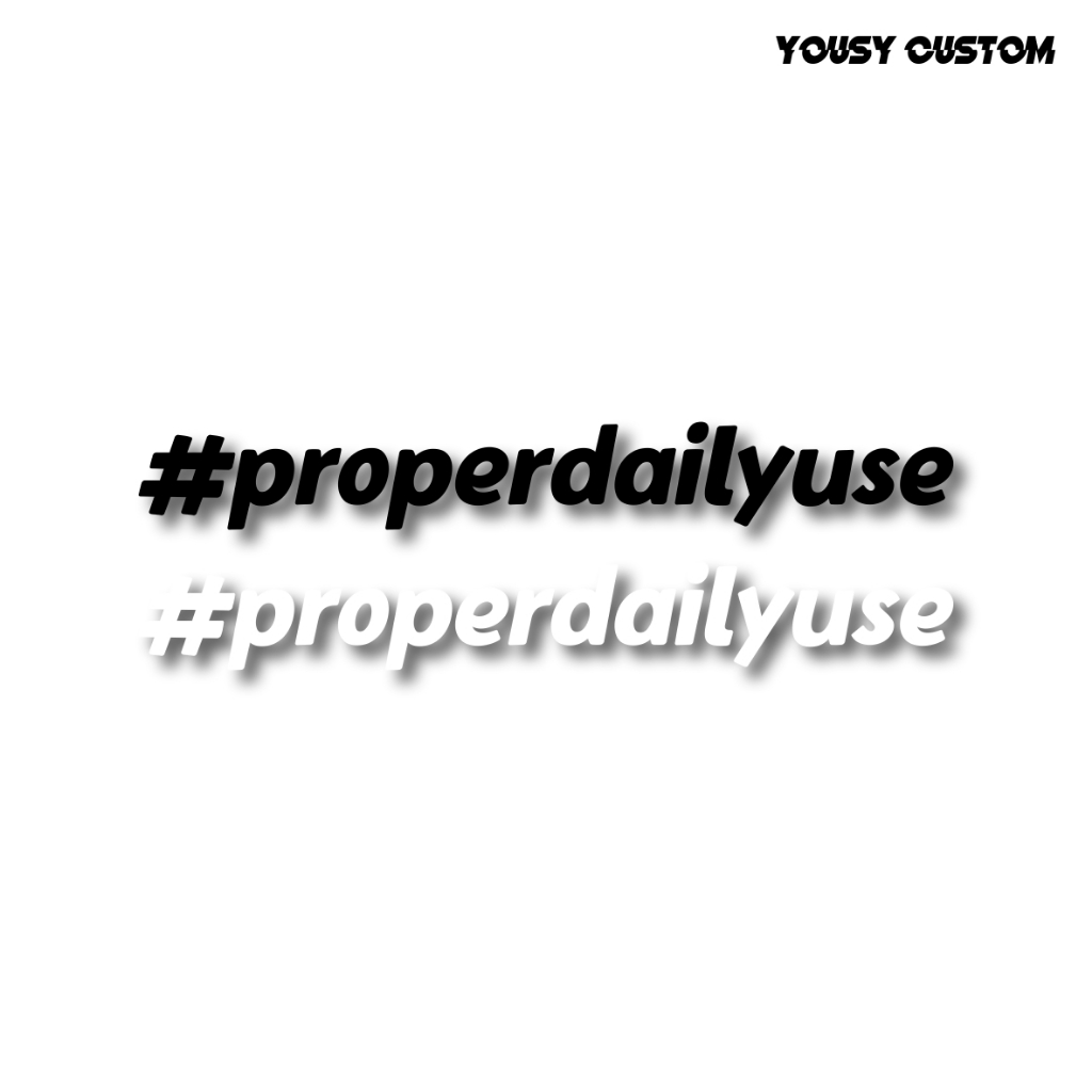 Jual STIKER PROPER DAILY USE VIRAL | Shopee Indonesia
