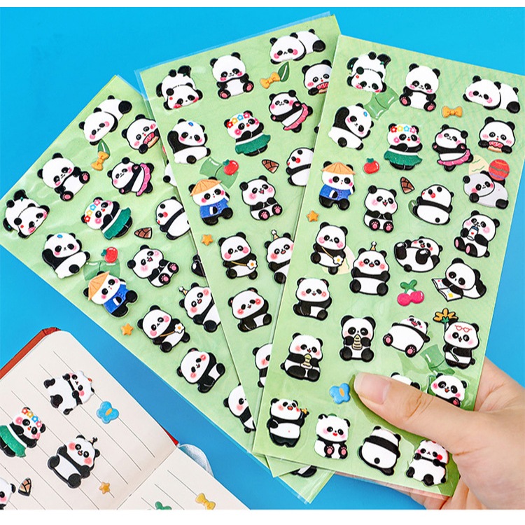 Jual ATM.Medan Stiker Cute Panda 3D / Stiker Timbul | Shopee Indonesia