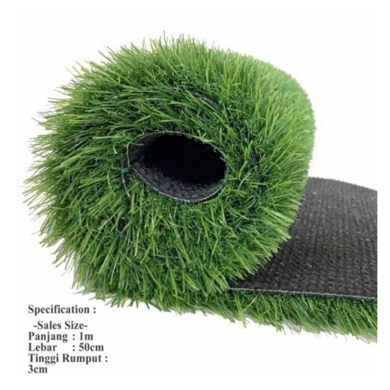 Jual KARPET RUMPUT SINTETIS SWISS 100 CM X 50 CM TINGGI RUMPUT 3 CM ...