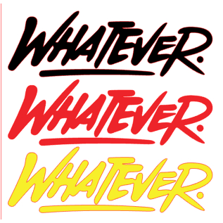 Jual Stiker Cutting WHATEVER Universal Stiker 30 CM | Shopee Indonesia