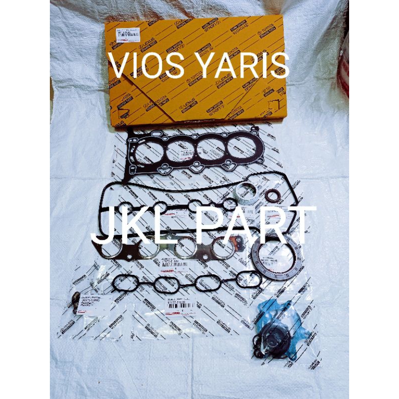 Jual PACKING SET GASKET KIT ENGINE FULL SET TOYOTA VIOS YARIS | Shopee ...