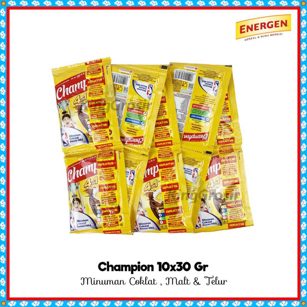 Jual Energen Susu Champion Rasa Coklat Renceng Susu Anak lezat Renteng ...