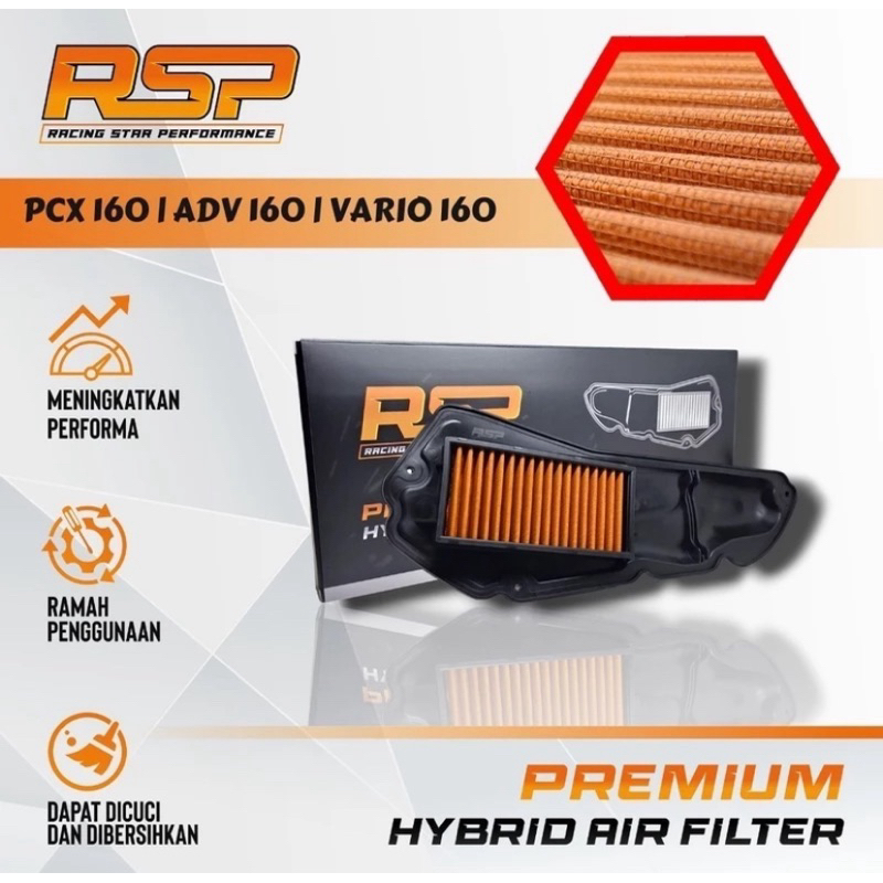 Jual RSP PREMIUM HYBRID AIR FILTER HONDA PCX 160 ADV 160 VARIO 160 ...
