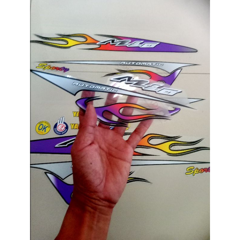 Jual STRIPING STICKER TRANSPARAN MIO SMILE/ SPOTRY MOTIF API | Shopee ...
