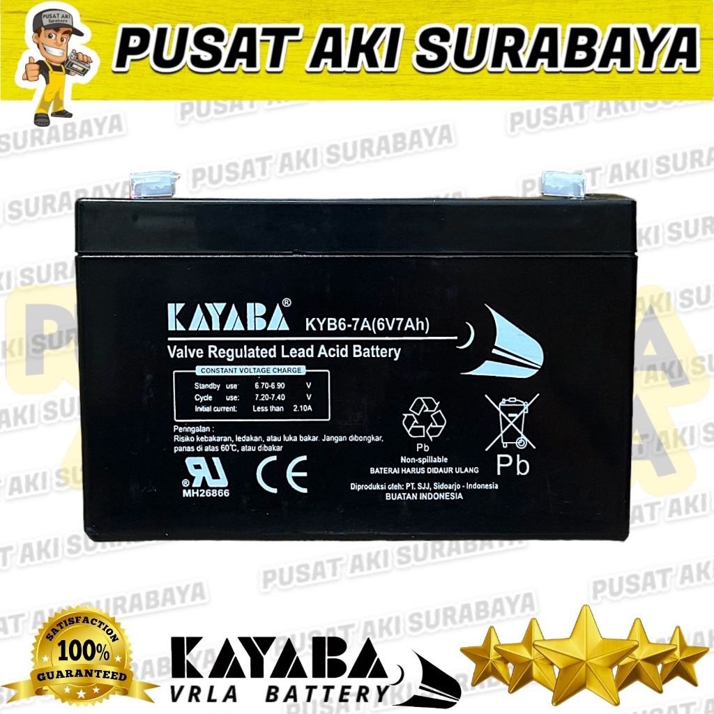Jual BATTERY MOBILAN AKI ANAK KAYABA 6V 7AH VRLA BATERAI TIMBANGAN ...
