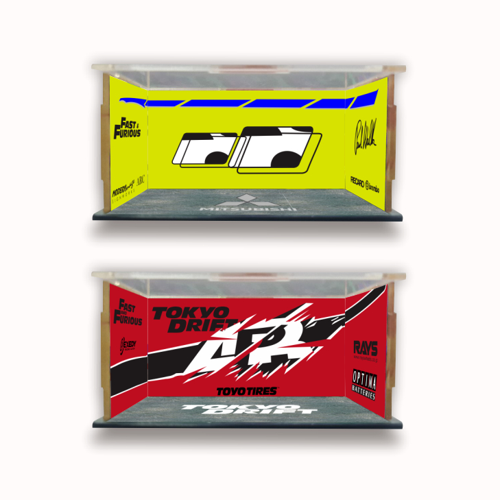 Jual TRIANGLE Box Diecast Akrilik LANCER EVOLUTION EVO 9 EVO VII Brian ...
