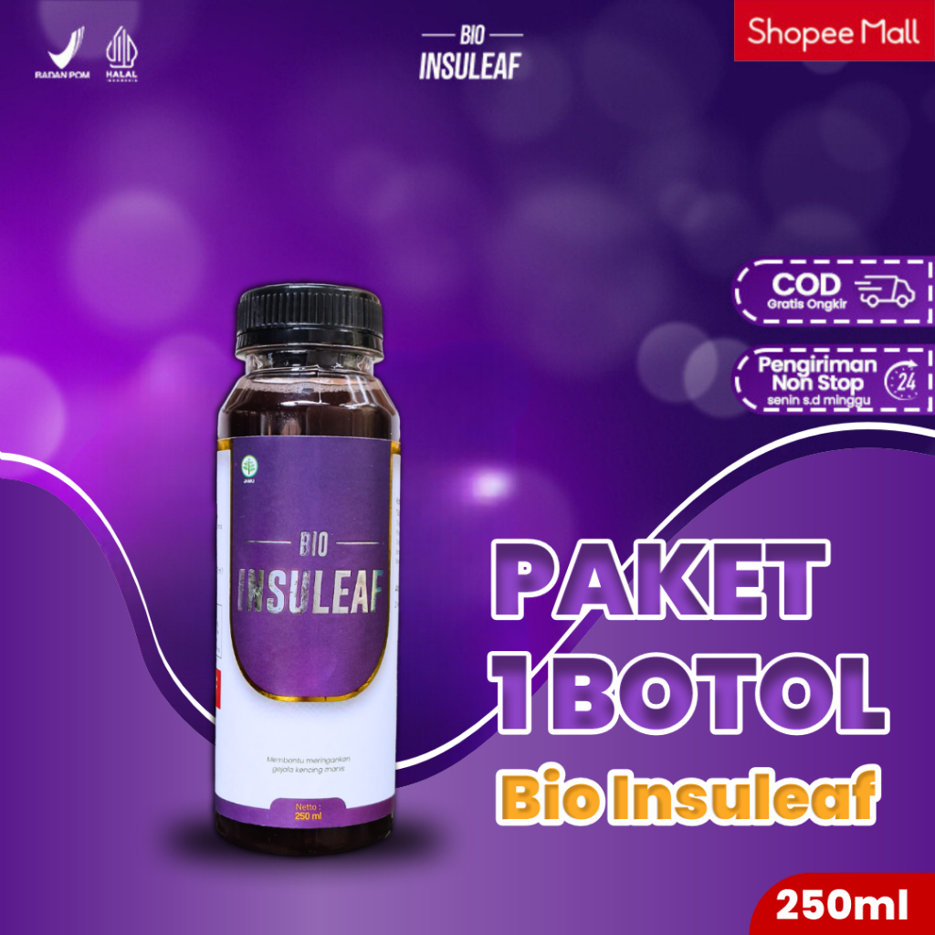 Jual Bio Insuleaf Herbal Efektif Membantu Menurunkan Gula Darah Tanpa Efek Samping Shopee