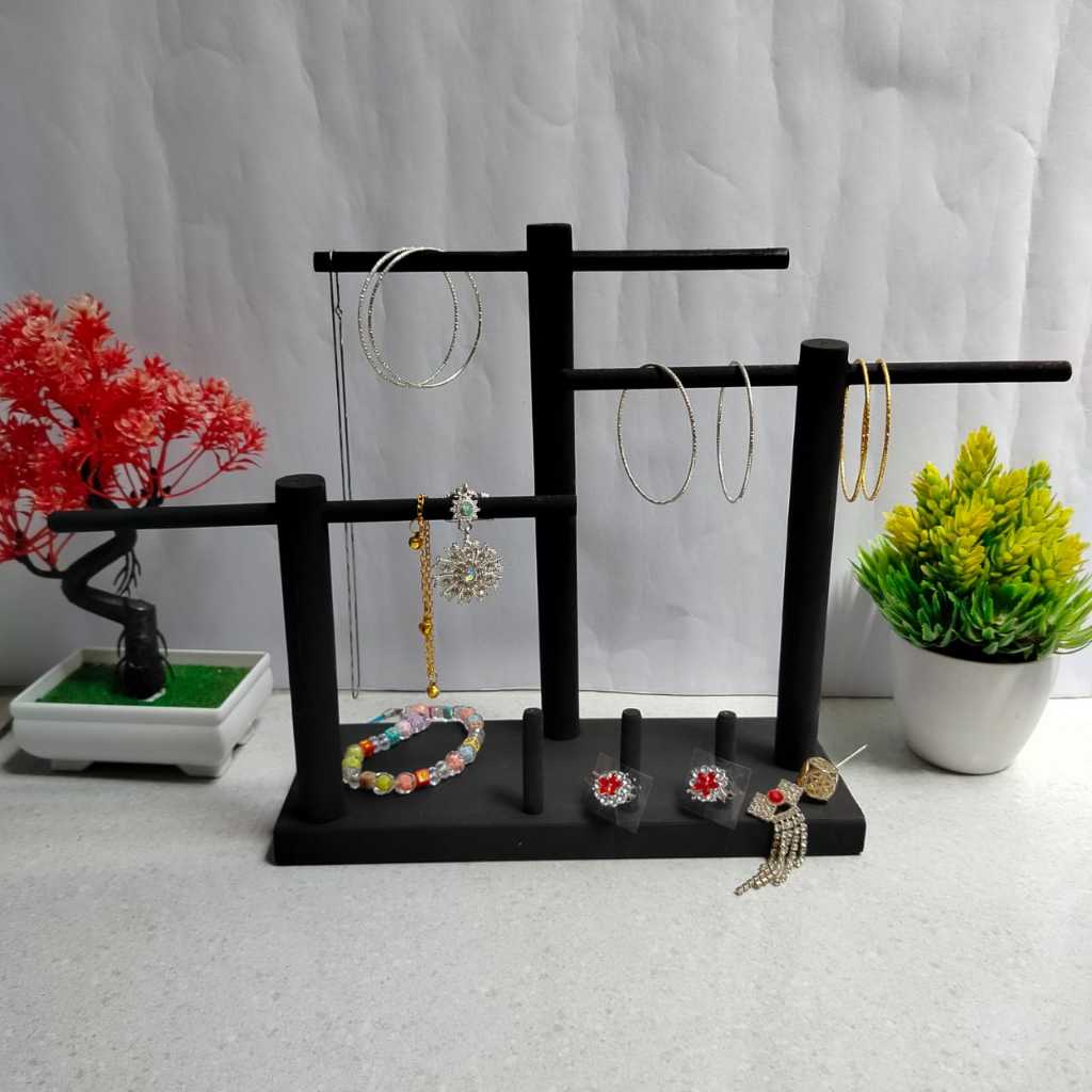 Jual Tempat Display Perhiasan Rak Aksesories Model T Serbaguna Rak ...