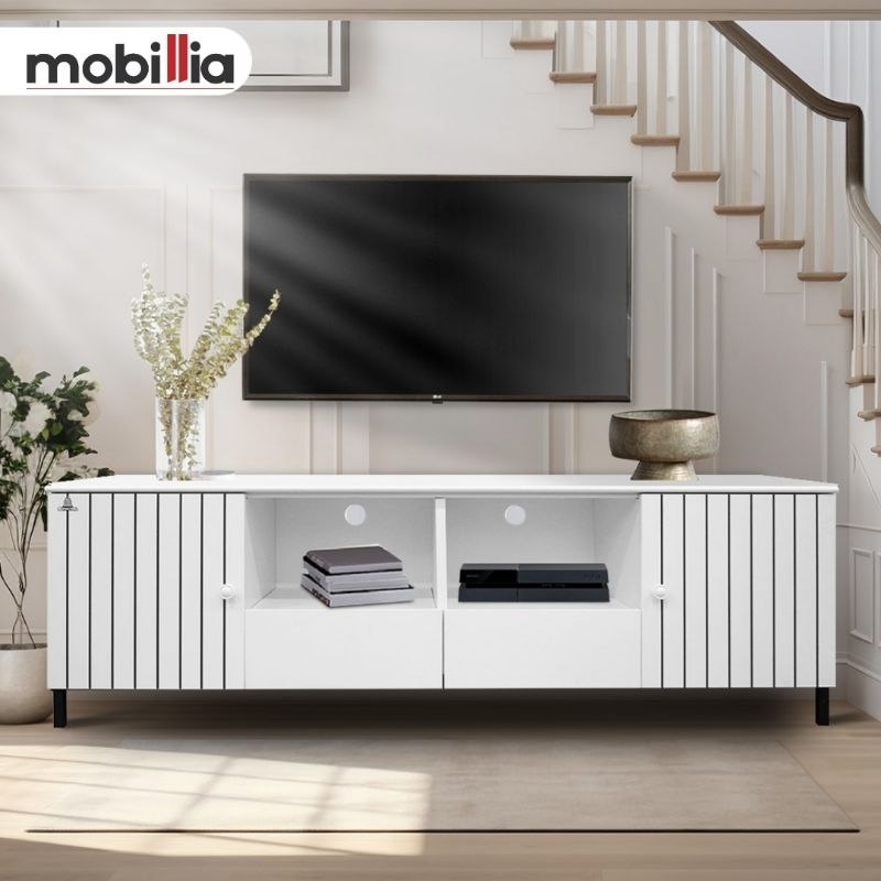 Jual rak tv besi meja tv besi putih minimalis | Shopee Indonesia