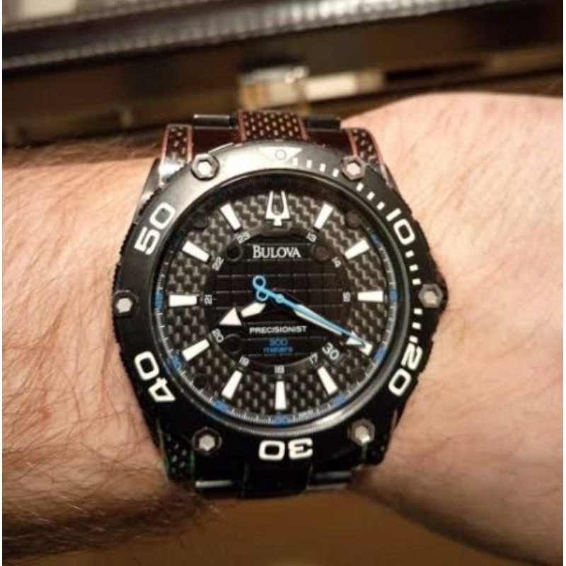 Bulova 98B153 Jam Tangan Pria Hitam Original Garansi Resmi