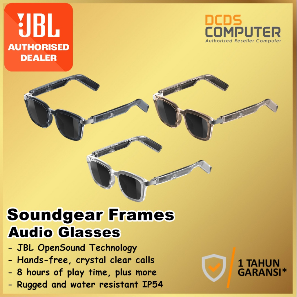 Jual JBL Soundgear Frames Audio Glasses OpenSound Technology 2 Mics for ...