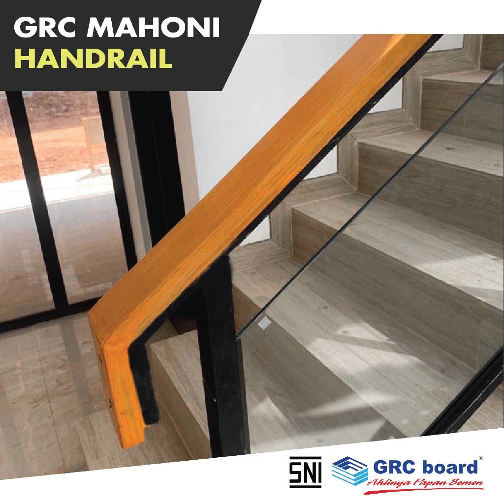 Jual Grc Handrail Mahoni / Pegangan Tangga / Handeling Tangga / Railing ...
