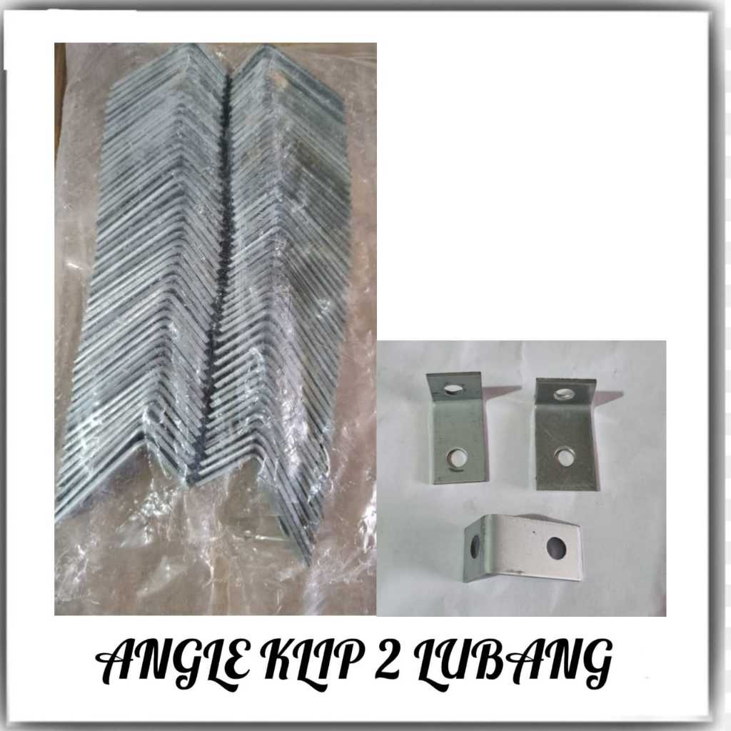 Jual SIKU L RAMSET//ANGLE CLIP/TEBAL//TIPIS//1 LUBANG//2LUBANG//HARGA ...
