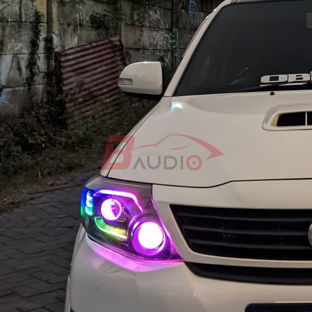 Jual Slim L Frame Lazy Cakar LED DRL Depan RGB Mobil Fortuner VNT 2012 ...