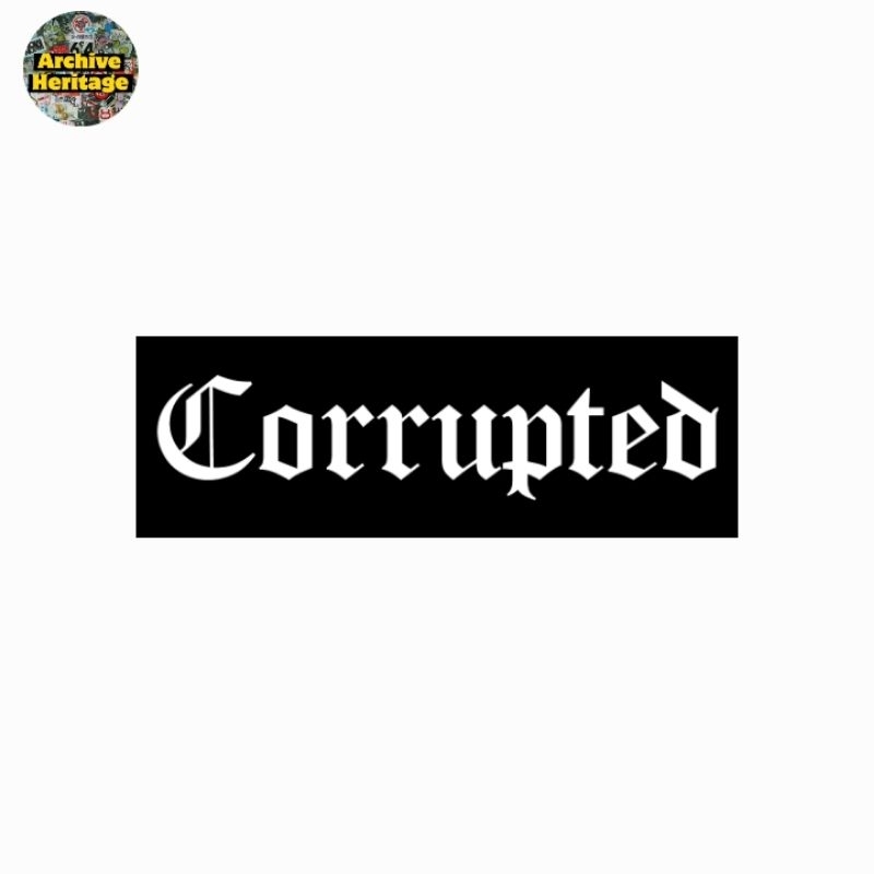 Jual sticker band Corrrupted doom sludge metal stiker | Shopee Indonesia