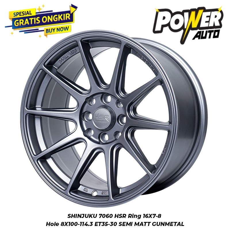 Jual Velg mobil Belang r16 lebar 7/8 merk HSR wheel tipe shinjuku ...