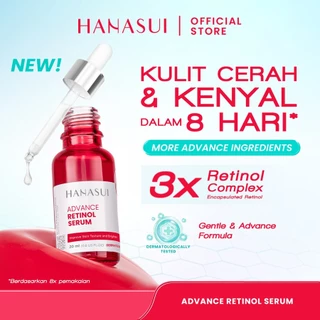 Hanasui Advance Retinol Serum | Anti Aging Serum untuk Kerutan Halus Tekstur Kulit Cerah Kenyal