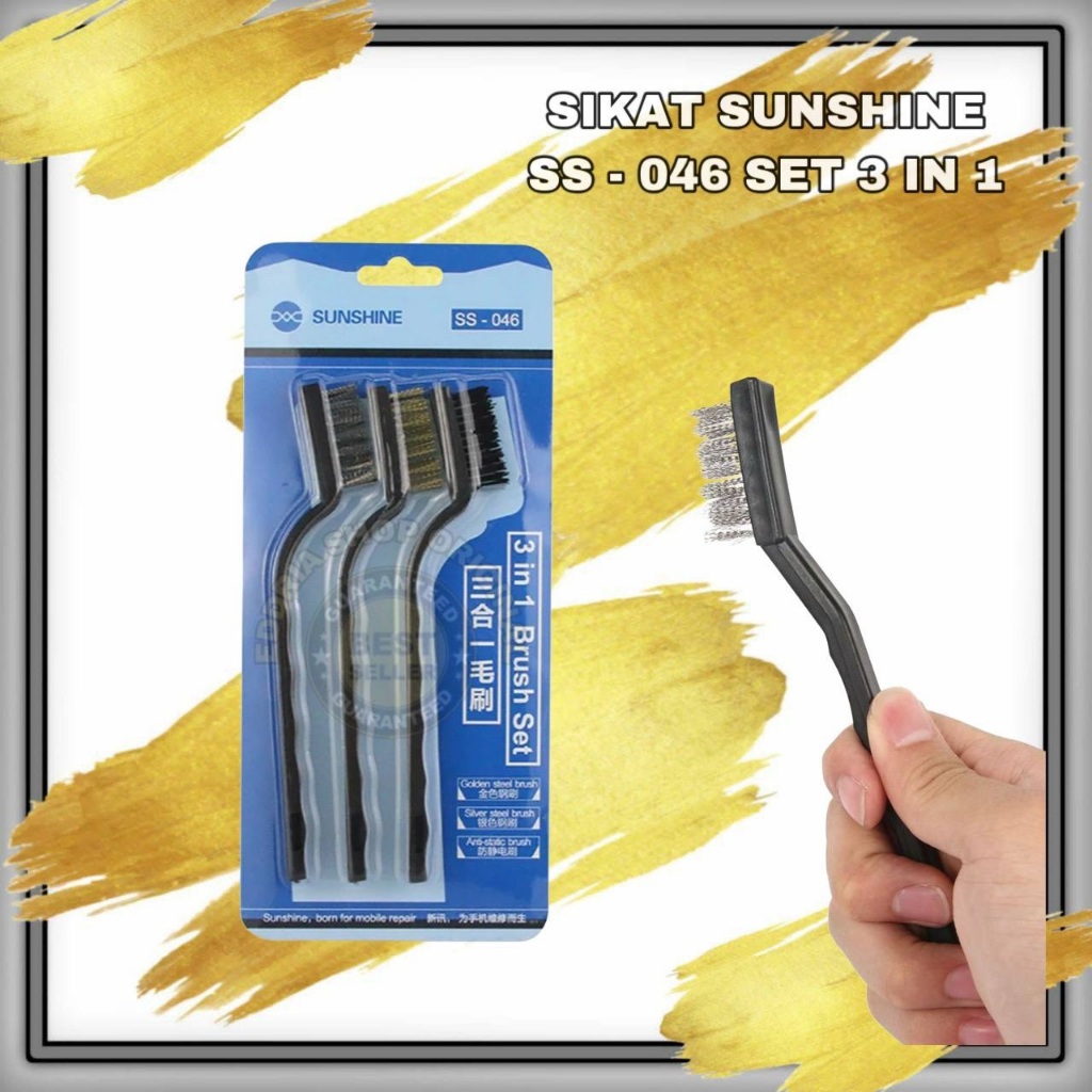 Jual SUNSHINE SS - 046 SET 3 IN 1 SIKAT PEMBERSIH ORIGINAL BARU ...