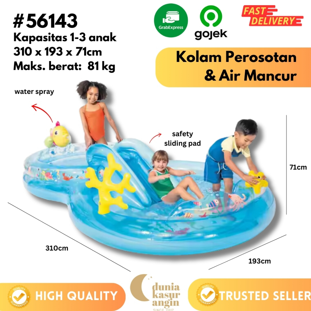 Jual DuniaKasurAngin - INTEX 56143 Kolam Renang Perosotan Jumbo - Under ...