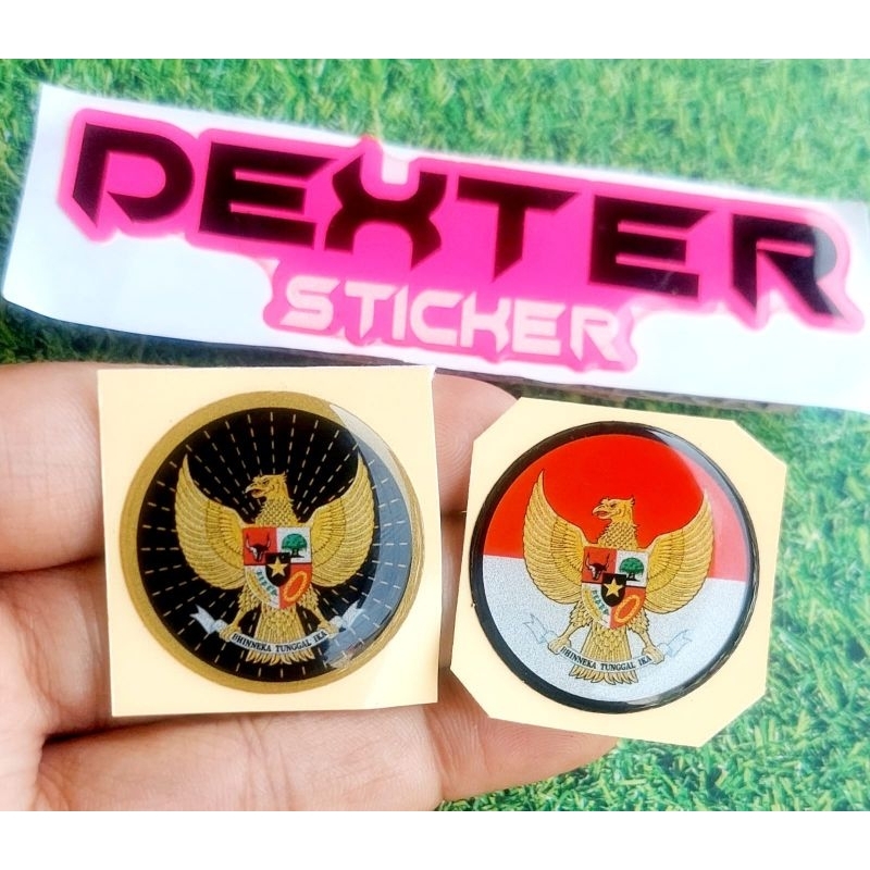 Jual STICKER EMBLEM GARUDA INDONESIA BULAT STICKER TIMBUL LENTUR ...