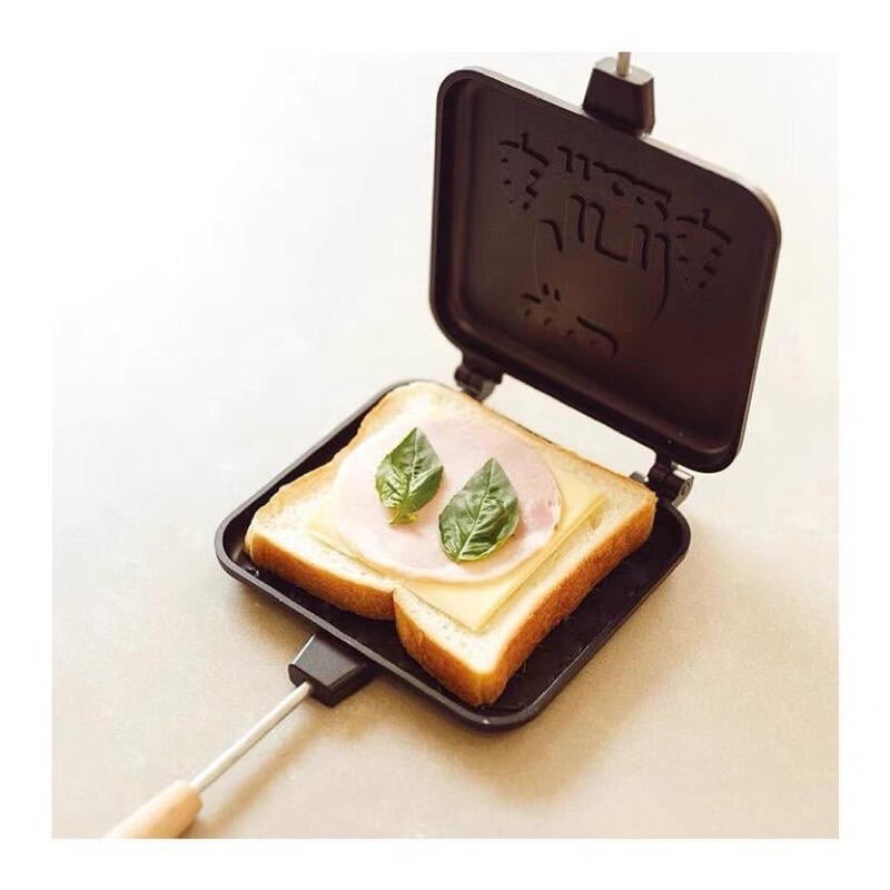 Jual Alat panggang roti anti lengket motif cow sandwich maker pan ...