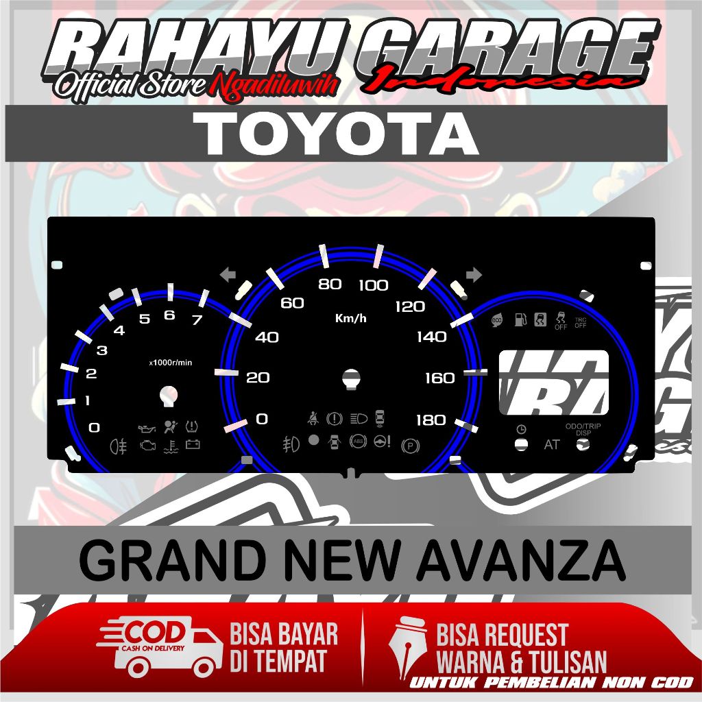 Jual PAPAN SPEEDOMETER CUSTOM TOYOTA GRAND NEW AVANZA | Shopee Indonesia