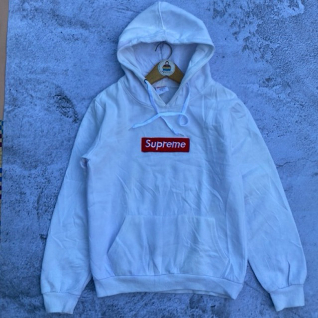 Supreme cheapest hoodie large box logo