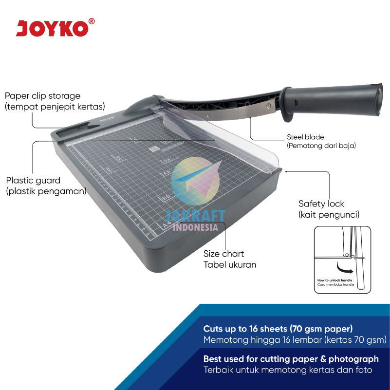 Jual (1 Unit) Paper Cutter A4 / 8R JOYKO PPCT-2330 A4 Alat Potong ...