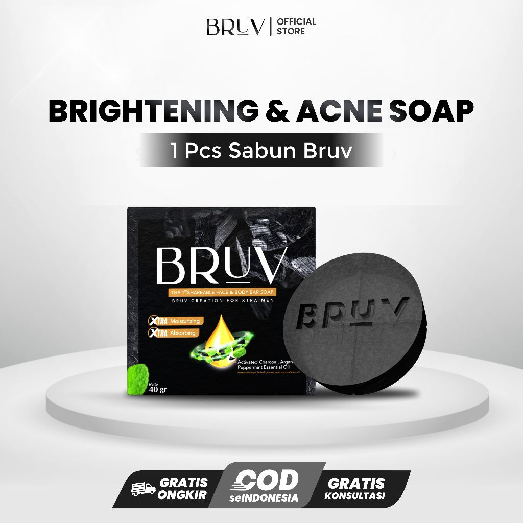 Jual BRUV Brightening & Acne Soap - Sabun Cuci Muka Mencerahkan dan ...