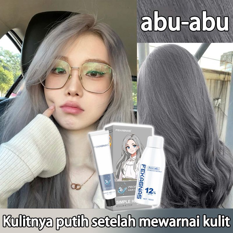 Jual 【COD】【Menutupi uban】FEKAGNAS cat rambut ash grey*200ml Tanaman ...
