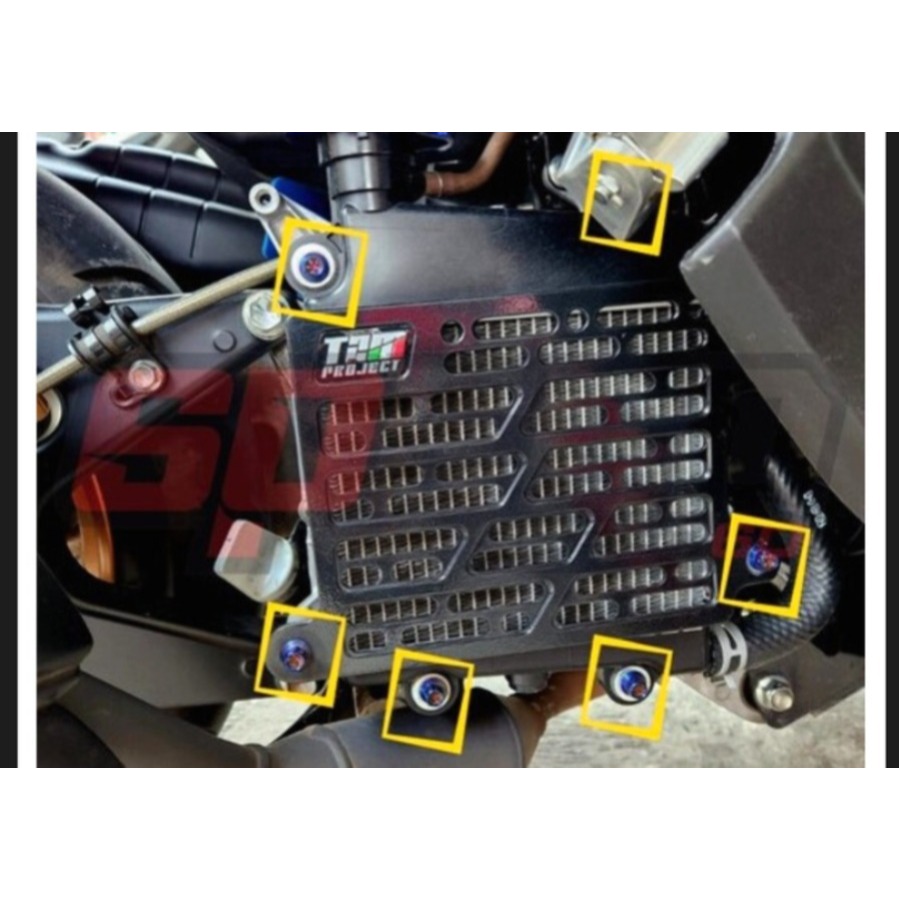 Jual LIVE - BAUT COVER RADIATOR TZM HRC 1 SET AEROX N-MAX NMAX LEXY ( 6 ...