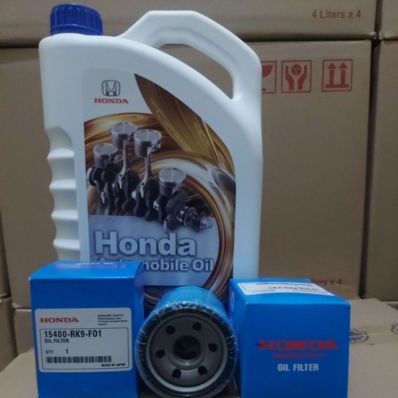 Jual Oli Honda E-pro Blue 4 Liter Dan Filter Oli HONDA 15400-RK9-F01 ...