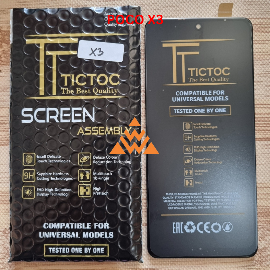 Jual Tictoc ~ LCD Touchscreen Xiaomi Poco X3/X3 Pro/Redmi Note 9 PRO 5G ...