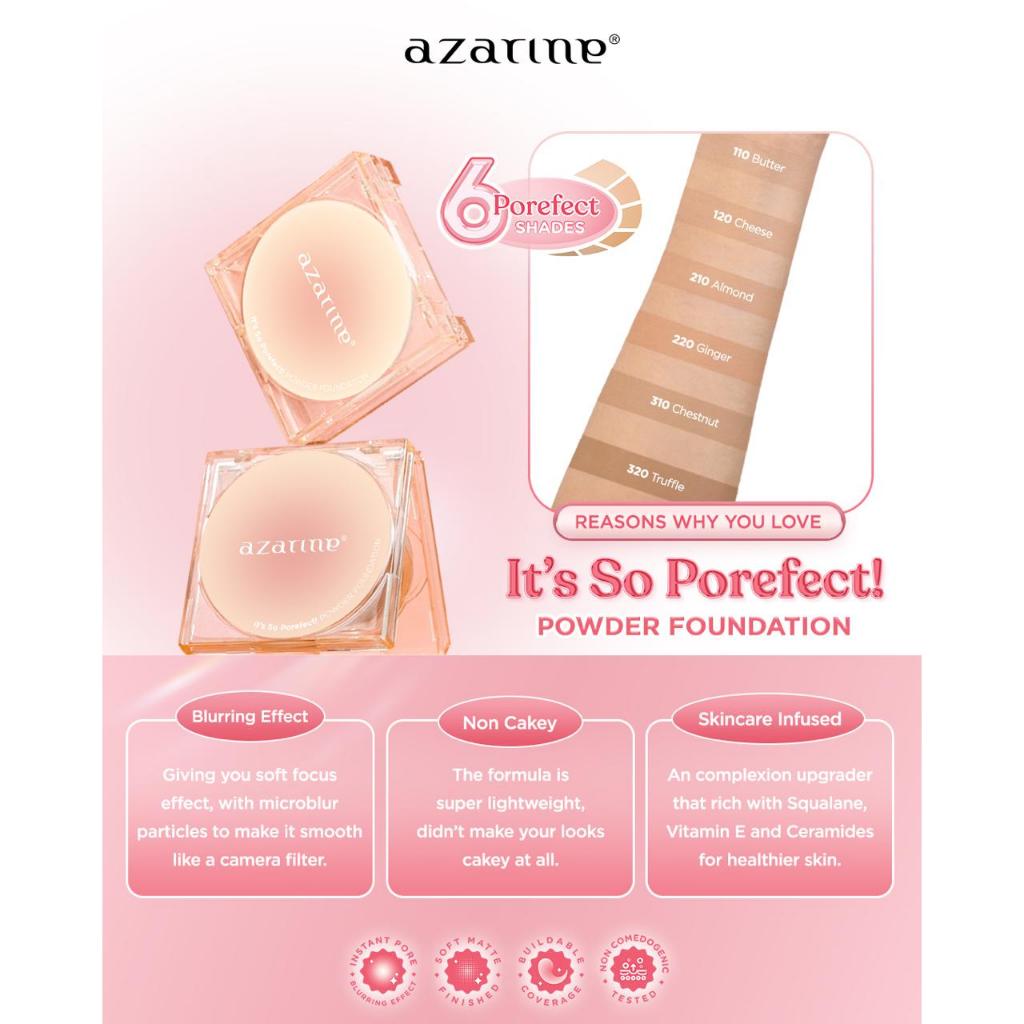 Jual AZARINE - It's So Porefect! Powder Foundation | Shopee Indonesia