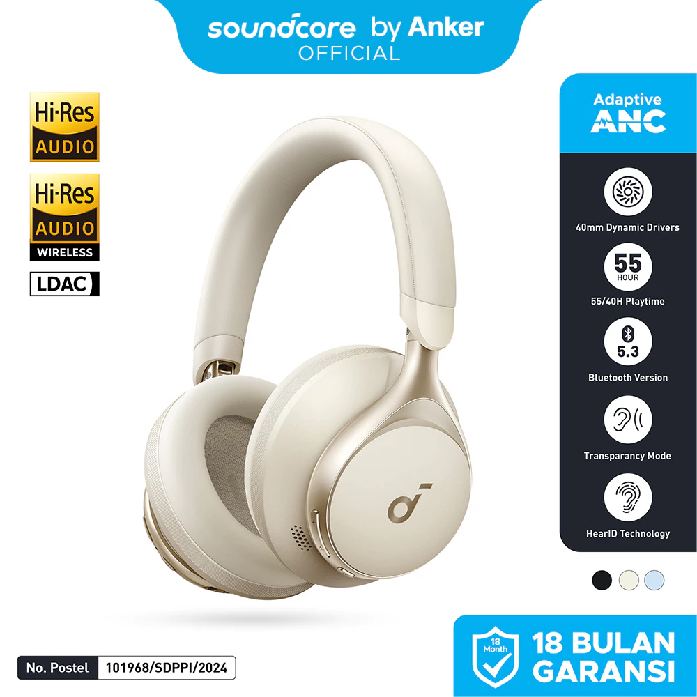 ( NEW LAUNCH ) Headphone Bluetooth Soundcore Space One - A3035