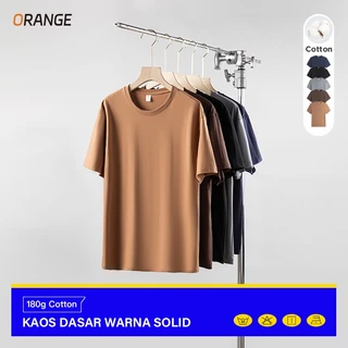 【Promosi hari terakhir!!!】Kaos polos pria Kaos cowok kaos oblong tebal kaos lengan pendek pria T-shirt Cotton Combed 30s round neck reguler fit