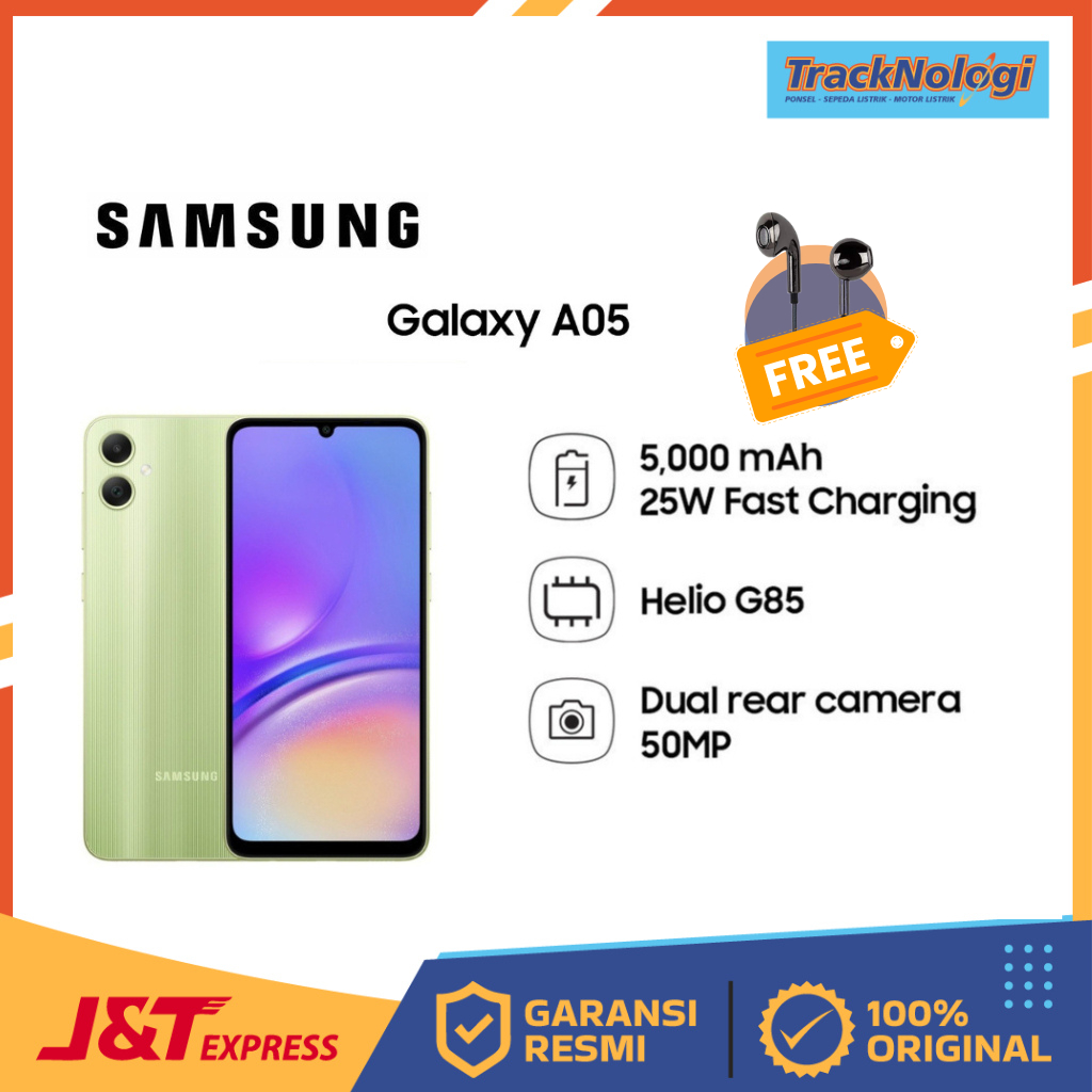 Jual SAMSUNG GALAXY A05 RAM 4/128GB Garansi Resmi Satu Tahun | Shopee ...