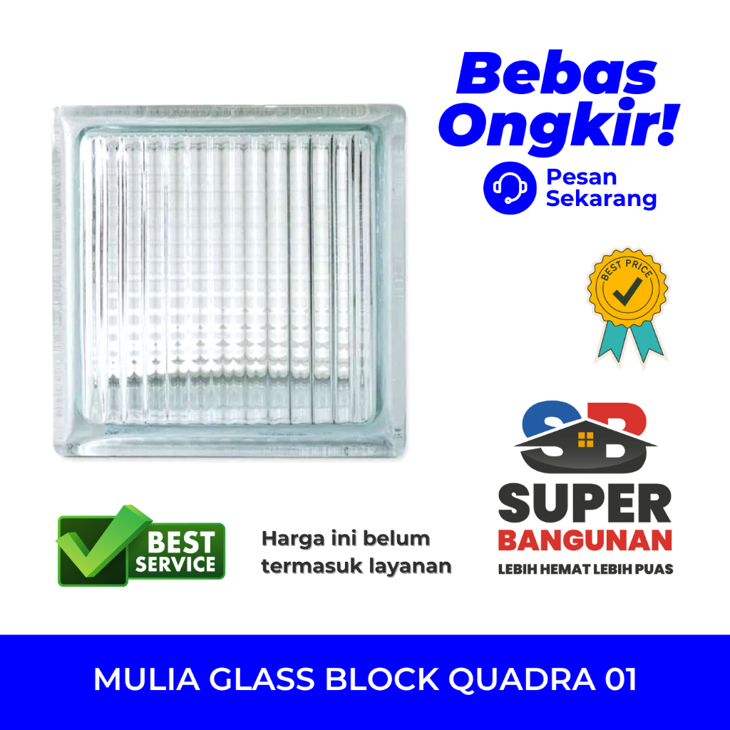Jual MULIA GLASS BLOCK QUADRA 01 | Shopee Indonesia