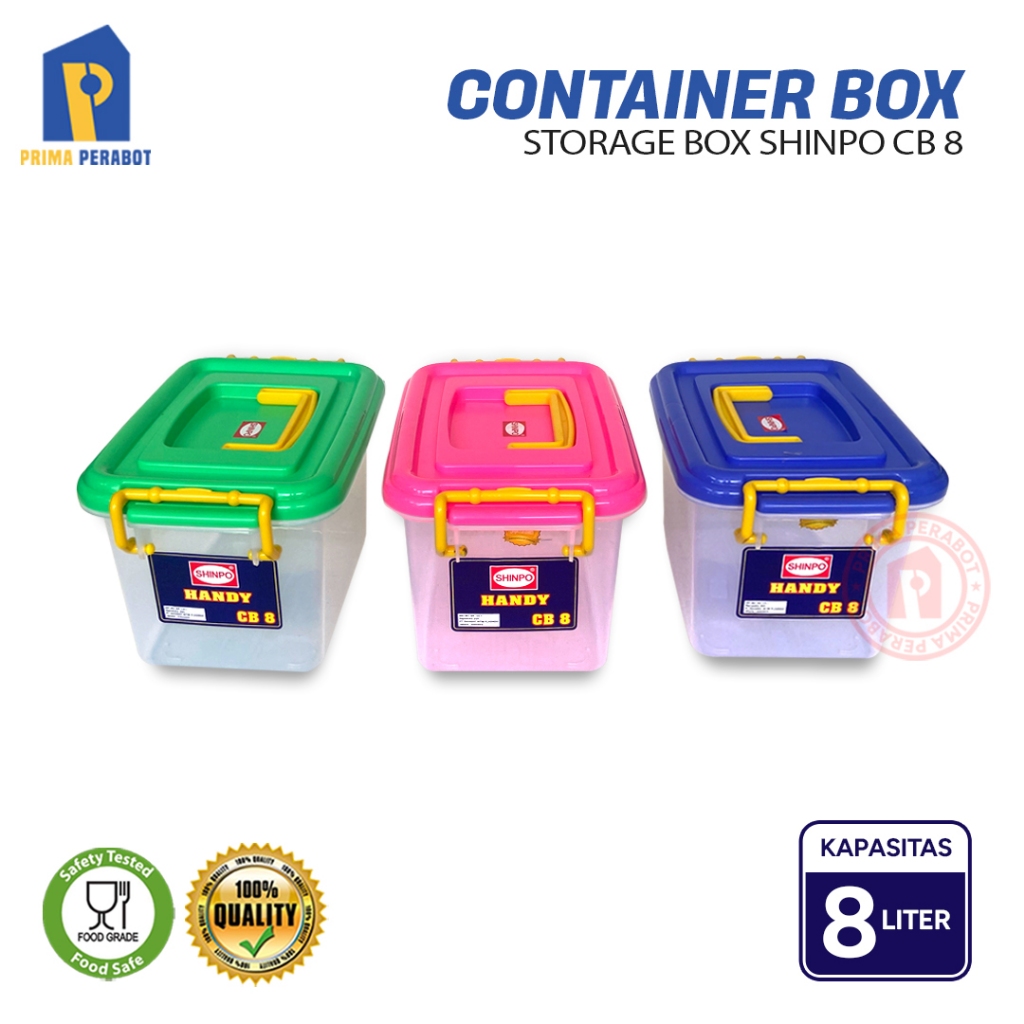 Jual Storage Box 8 Liter Handy Container Boks Shinpo CB 8 | Shopee ...