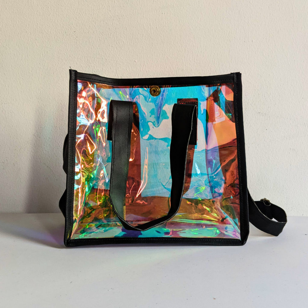 Sling bag oriented hologram