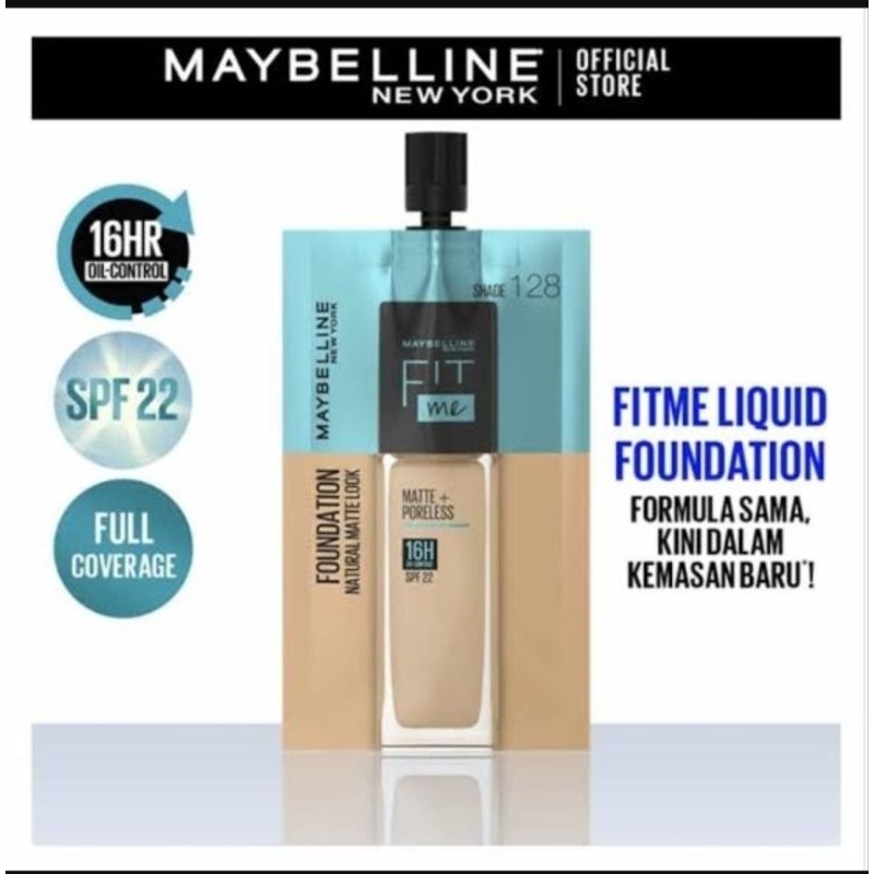 Jual MAYBELLINE Foundation Fit Me sachet ( SHADE 220 ) | Shopee Indonesia