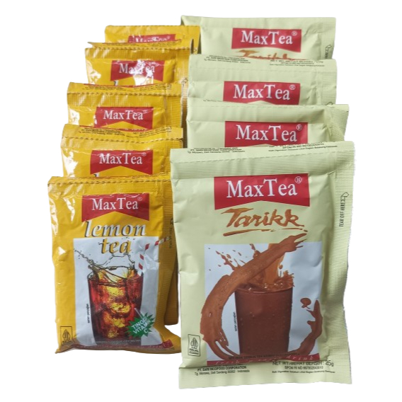 Jual Maxtea Teh Tarik 1Renceng 10x25gr | Maxtea Lemon 1Renceng isi ...