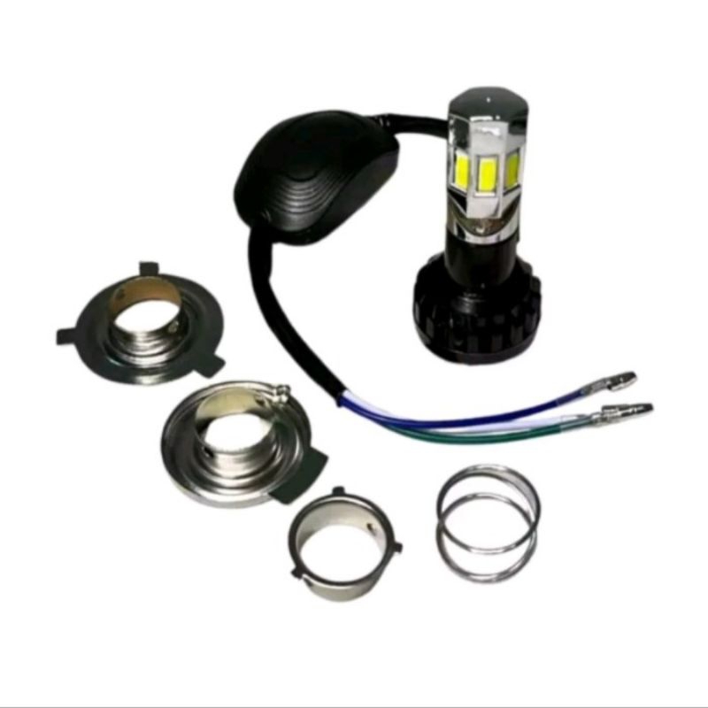 Jual Lampu depan LED lampu utama universal socket H4 H6 H7 M02E head ...