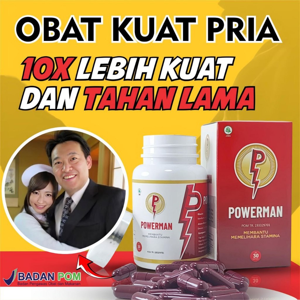 Jual Powerman Penambah Stamina Obat Kuat Tahan Lama Privasi Aman Terjaga Terjamin Khasiatnya